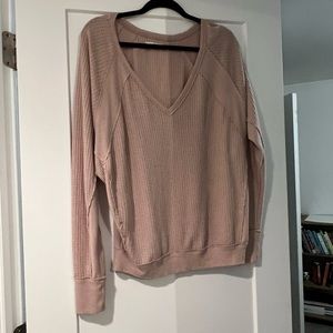 Free People waffle top